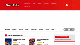 What Novelmic.com website looked like in 2021 (2 years ago)