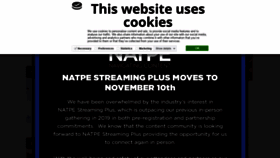 What Natpe.org website looked like in 2021 (4 years ago)