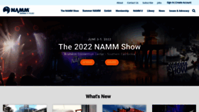 What Namm.com website looked like in 2021 (2 years ago)