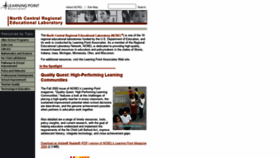 What Ncrel.org website looked like in 2021 (4 years ago)