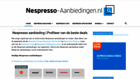 What Nespresso-aanbiedingen.nl website looked like in 2021 (2 years ago)