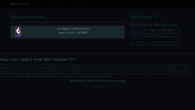 What Nbastreamstv.net website looked like in 2021 (2 years ago)