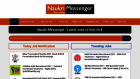 What Naukrimessenger.com website looked like in 2021 (2 years ago)