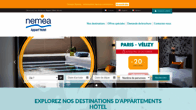 What Nemea-appart-hotel.com website looked like in 2021 (2 years ago)