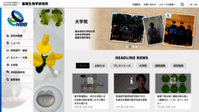 What Nibb.ac.jp website looked like in 2021 (3 years ago)
