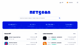 What Nftscan.com website looked like in 2021 (2 years ago)