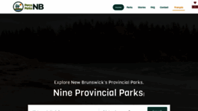What Nbparks.ca website looked like in 2021 (2 years ago)