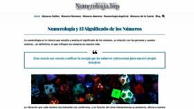 What Numerologia.top website looked like in 2021 (2 years ago)
