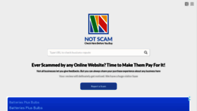 What Notscam.com website looked like in 2021 (2 years ago)