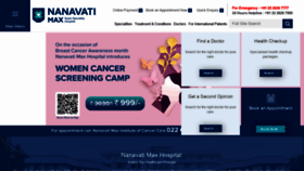 What Nanavatimaxhospital.org website looked like in 2021 (2 years ago)