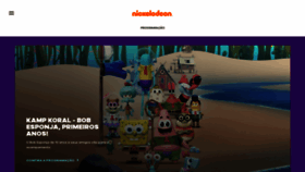 What Nickelodeon.com.br website looked like in 2021 (2 years ago)