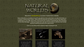 What Naturalworlds.org website looked like in 2021 (2 years ago)