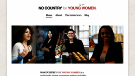 What Nocountryforyoungwomen.com website looked like in 2021 (2 years ago)