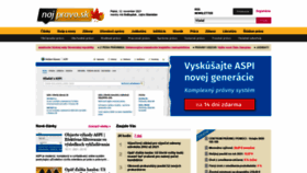 What Najpravo.sk website looked like in 2021 (2 years ago)