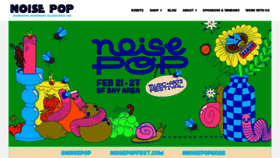 What Noisepop.com website looked like in 2021 (2 years ago)