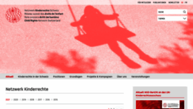 What Netzwerk-kinderrechte.ch website looked like in 2021 (2 years ago)