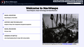 What Navweaps.com website looked like in 2021 (2 years ago)