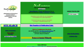 What Newfoundations.com website looked like in 2021 (2 years ago)