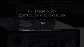 What Nanokolloid.hu website looked like in 2021 (4 years ago)