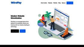 What Nitropay.com website looked like in 2021 (2 years ago)
