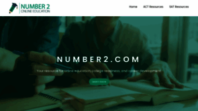 What Number2.com website looked like in 2021 (2 years ago)