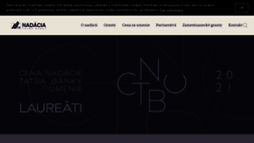 What Nadaciatatrabanky.sk website looked like in 2021 (2 years ago)