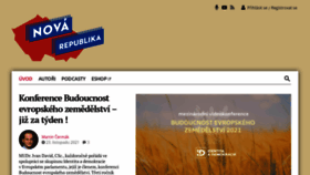 What Novarepublika.cz website looked like in 2021 (2 years ago)