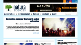What Natura-sciences.com website looked like in 2021 (2 years ago)