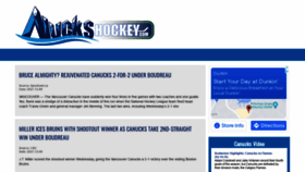 What Nuckshockey.com website looked like in 2021 (2 years ago)