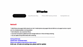 What Nyturbo.com website looked like in 2021 (2 years ago)