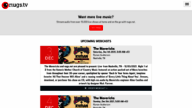 What Nugs.tv website looked like in 2021 (3 years ago)