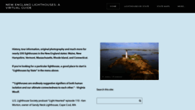 What Newenglandlighthouses.net website looked like in 2021 (2 years ago)