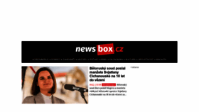 What Newsbox.cz website looked like in 2021 (2 years ago)
