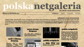 What Netgaleria.pl website looked like in 2021 (2 years ago)