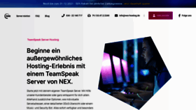 What Nexteamspeak.de website looked like in 2021 (2 years ago)