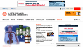 What Nejm.org website looked like in 2021 (2 years ago)