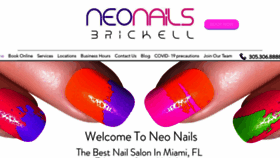 What Neo-nails.com website looked like in 2022 (2 years ago)