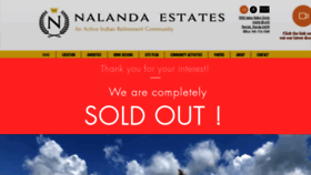 What Nalandaestates.com website looked like in 2022 (2 years ago)