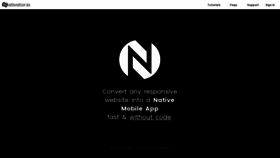 What Nativator.io website looked like in 2022 (2 years ago)