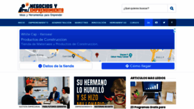 What Negociosyemprendimiento.org website looked like in 2022 (3 years ago)
