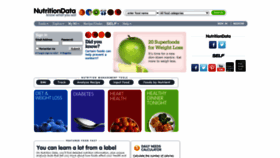 What Nutritiondata.self.com website looked like in 2022 (2 years ago)