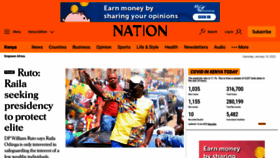 What Nation.africa website looked like in 2022 (2 years ago)