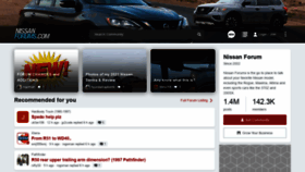 What Nissanforums.com website looked like in 2022 (2 years ago)