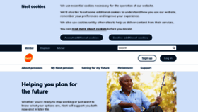 What Nestpensions.org.uk website looked like in 2022 (4 years ago)