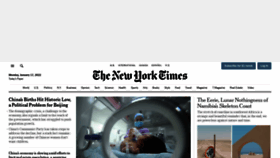 What Newyorktimes.com website looked like in 2022 (2 years ago)