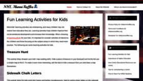 What Nhlalumniraffles.org website looked like in 2022 (4 years ago)