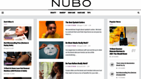 What Nubobeauty.com website looked like in 2022 (2 years ago)