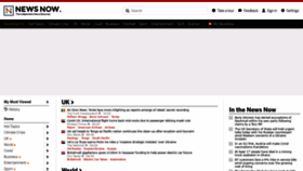 What Newsnow.co.uk website looked like in 2022 (2 years ago)