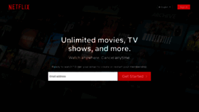 What Netflix.ca website looked like in 2022 (2 years ago)
