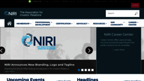What Niri.org website looked like in 2022 (3 years ago)